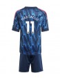 Billige Arsenal Gabriel Martinelli #11 Bortedraktsett Barn 2025-26 Kortermet (+ Korte bukser)